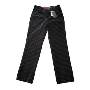 NWT MARTINIQUE Black Pinstripe Men's Trousers - Size Eur 48 (US Medium)